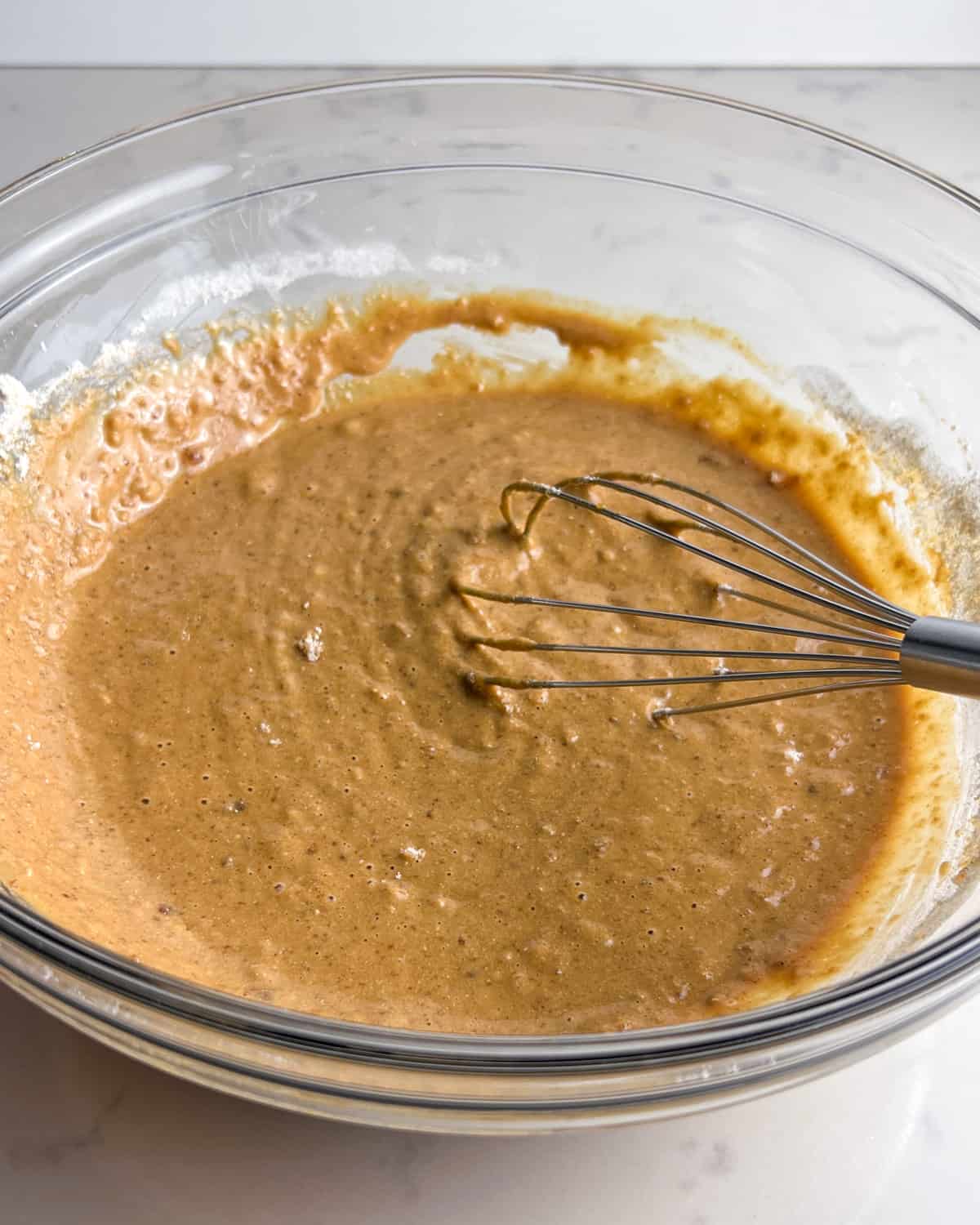muffin batter before adding blueberries.